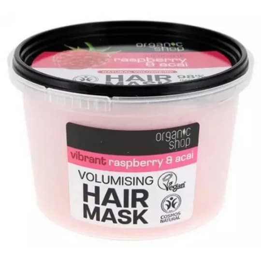Organic Shop Masque Capillaire Naturel Volume Framboise et Acai 250 ml