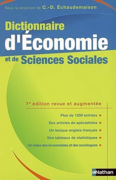 Dictionnaire d'économie et de sciences sociales - Collectif