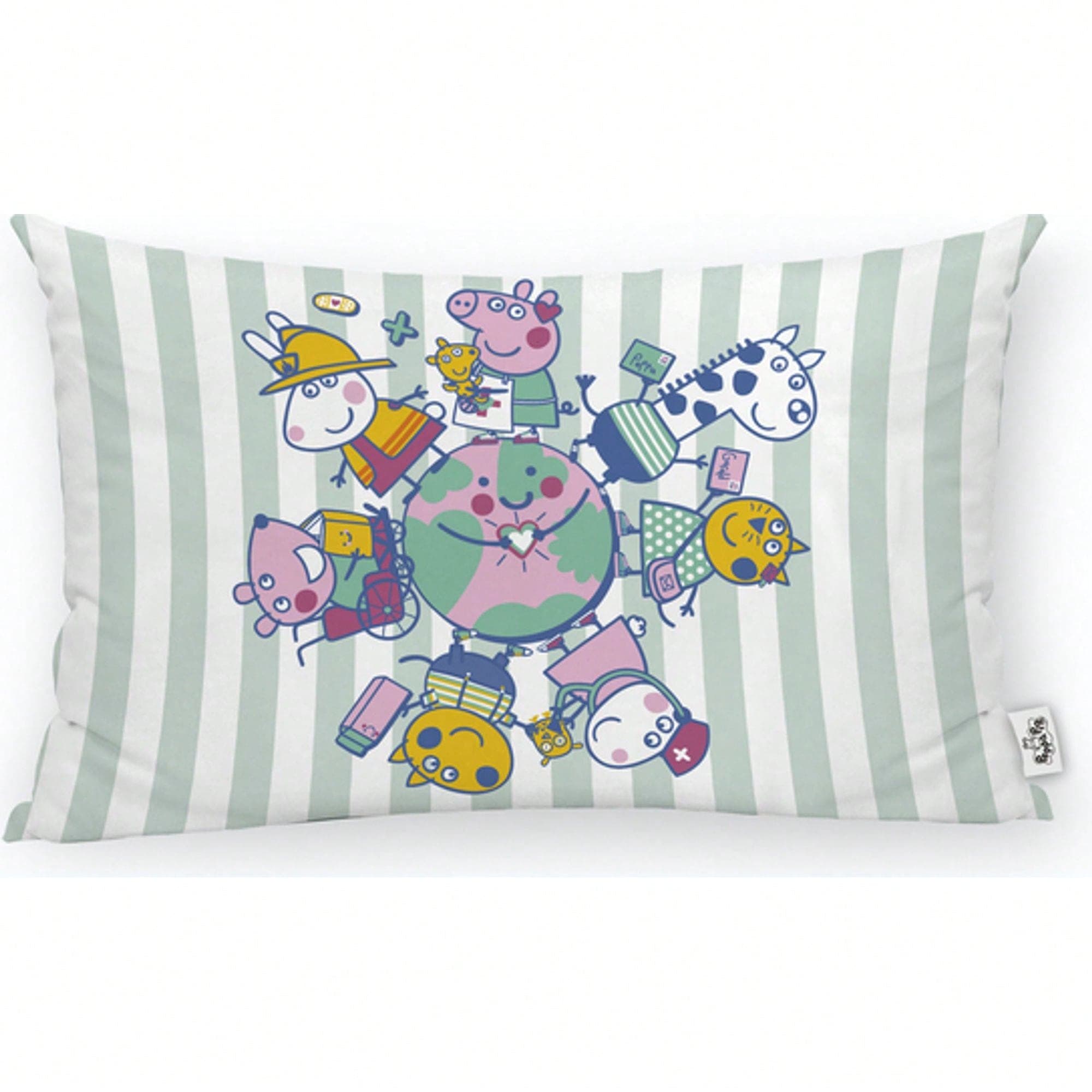 | Housse de coussin Peppa Pig avec rembourrage inclus taille 30x50 modèle Together C